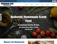 Tablet Screenshot of denvergreekfood.com